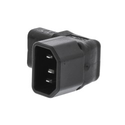 ADAPTADOR C13-C14 CODO 90º NEGRO AB-AR