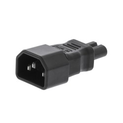 ADAPTADOR C14 MACHO-C7 FORMA 8 HEMBRA RE
