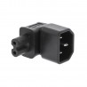 ADAPTADOR C14 MACHO-C7 FORMA 8 HEMBRA 90