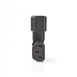 ADAPTADOR C13-C14 CODO 90º NEGRO 270º