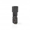 ADAPTADOR C13-C14 CODO 90º NEGRO 270º