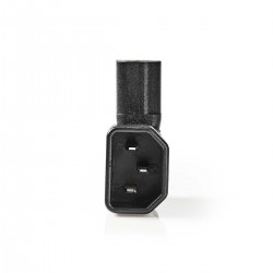 ADAPTADOR C13-C14 CODO 90º NEGRO 270º