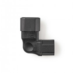 ADAPTADOR C13-C14 CODO 90º NEGRO 270º