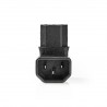 ADAPTADOR C13-C14 CODO 90º NEGRO AR-AB