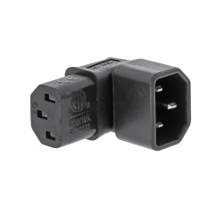 ADAPTADOR C13-C14 CODO 90º NEGRO AB-AR