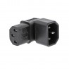 ADAPTADOR C13-C14 CODO 90º NEGRO AB-AR