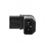 ADAPTADOR C13-C14 CODO 90º NEGRO AB-AR