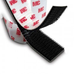 CINTA DUAL LOCK NEGRA 25,4mmX3MTS velcro