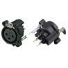 CONECTOR XLR3 HEMBRA PANEL C/I RECTO NE