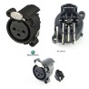 CONECTOR XLR3 HEMBRA C/I CODO NEUTRIK