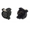 CONECTOR XLR3 HEMBRA C/I RECTO NEUTRIK