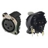 CONECTOR XLR3 HEMBRA C/I CODO NEUTRIK
