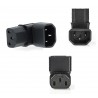 ADAPTADOR C13-C14 CODO 90º NEGRO AR-AB