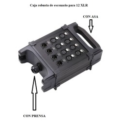 CAJA ESCENARIO 12 XLR CON ASA Y PRENSAES