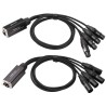 KIT ADAPTADOR RJ45 H a 4 x XLR5 H+M 75cm