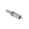 CONECTOR RCA MACHO METAL NIKEL BANDA NEG