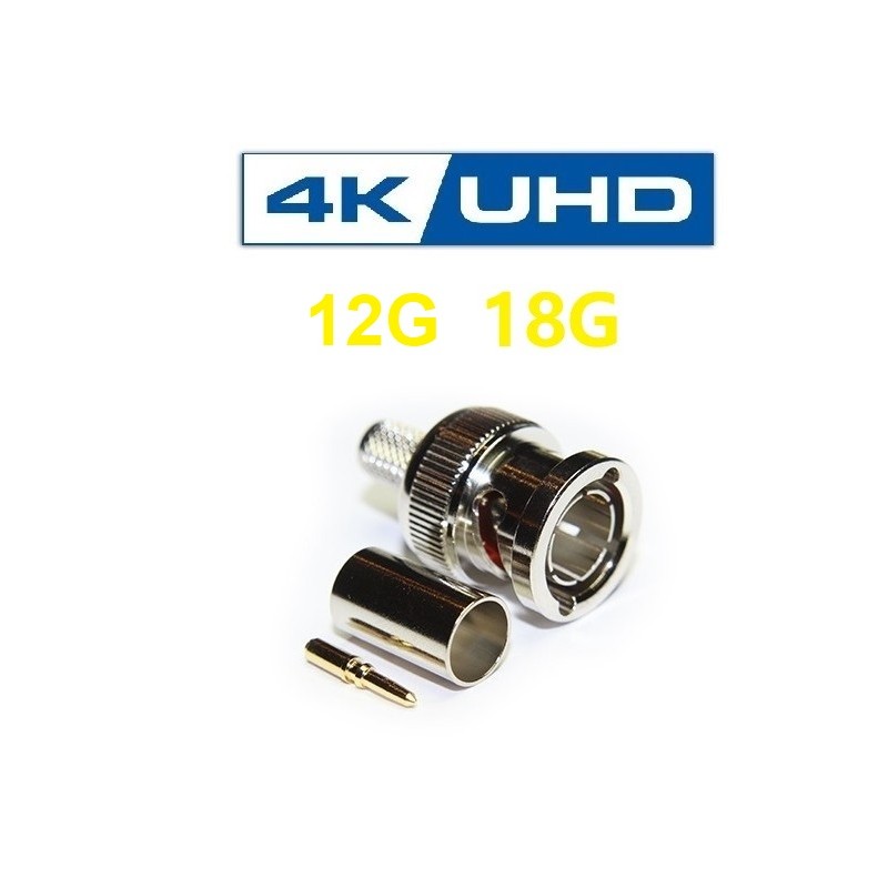 CONECTOR BNC MACHO 1.0/4.8 UHD 12G