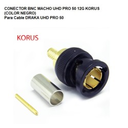 CONECTOR BNC MACHO UHD PRO 50 12G KORUS