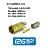 CONECTOR BNC HEMBRA 0.6/2.8 HD 12G GOLD