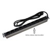 REGLETA 19" 9 TOMAS SCHUKO SIN INT. ALUM