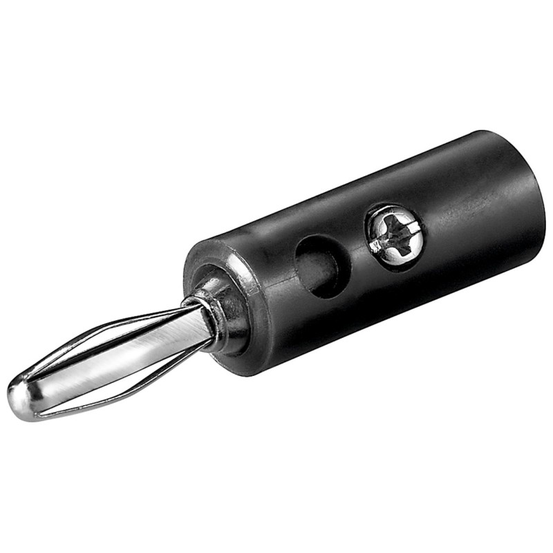 BANANA MACHO 4,5mm NEGRA
