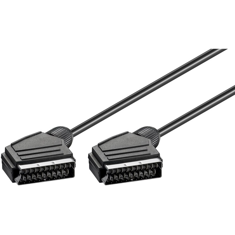 CABLE EUROCONECTOR 21P M-M 1,5M NEGRO