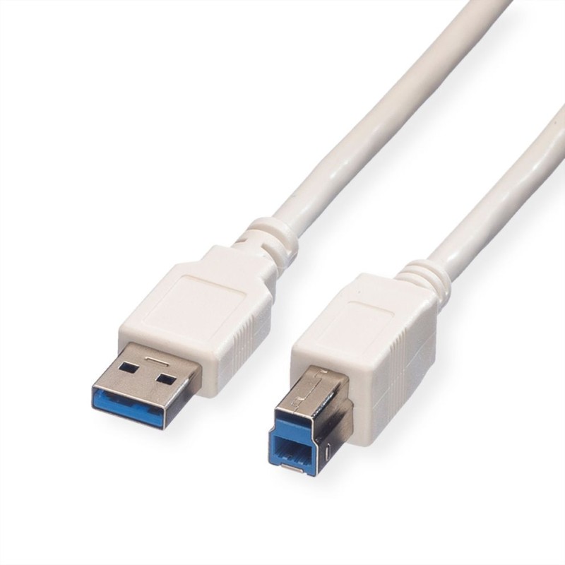 CABLE USB A-B 3.0 M-M 3MTS BLANCO V.3.0