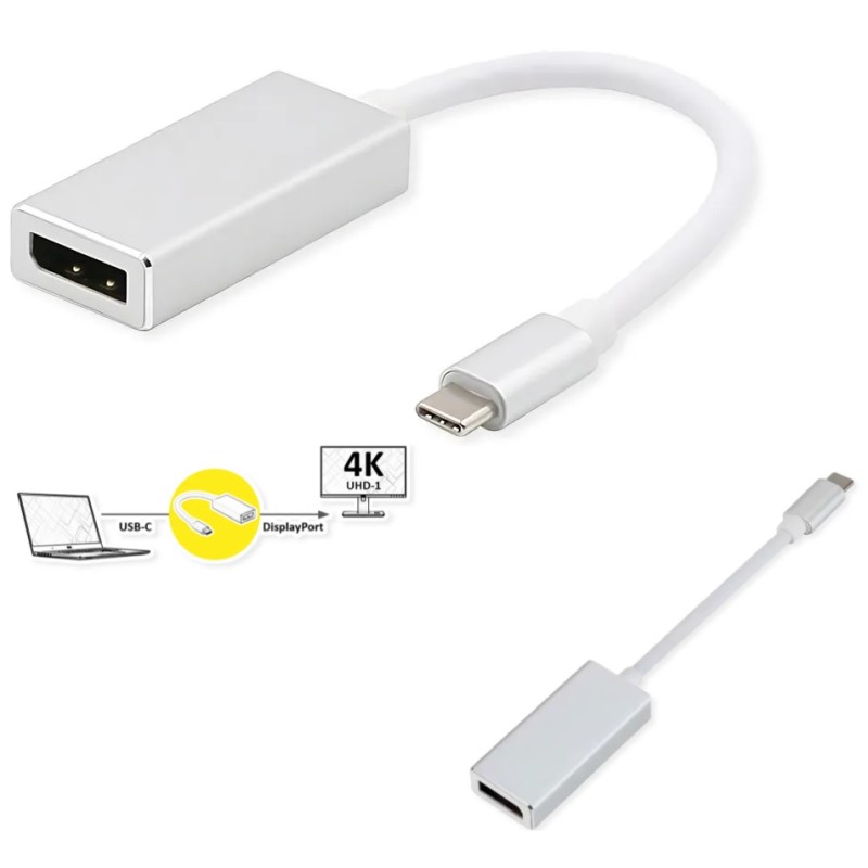 ADAPTADOR USB C M-DISPLAYPORT H 15cm4K