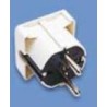 CONECTOR SCHUKO MACHO BLANCO CODO 90º