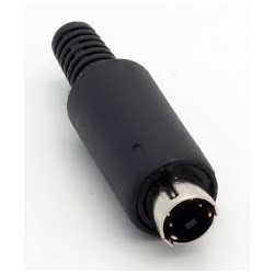 CONECTOR MINIDIN 4P M AEREO PLASTICO