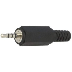 CONECTOR MINIJACK M 2,5mm ST 4P NEGRO