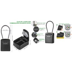 CAJA SEGURIDAD CLAVE LLAVES Tipo CANDADO