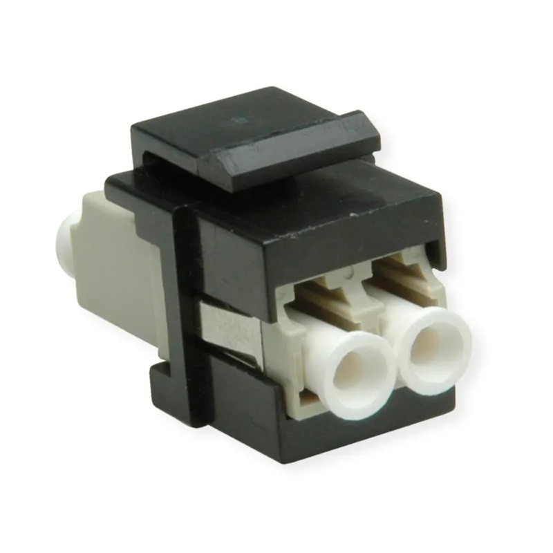 ADAPTADOR F.O. LC DUPLEX MM KEYSTONE NEG