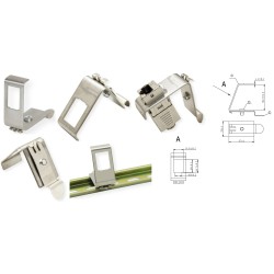 PLACA METALICA 1xRJ45 PARA...