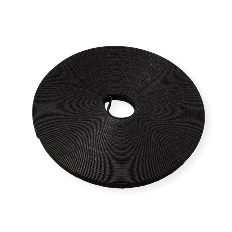 ROLLO DE VELCRO 10mmX25MTS NEGRO