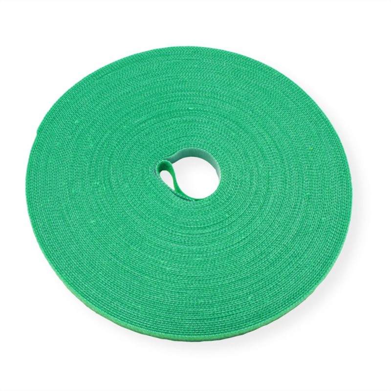 ROLLO DE VELCRO 10mmX25MTS VERDE