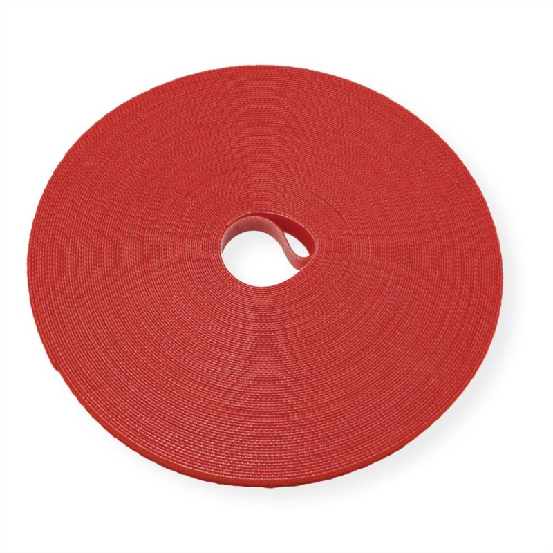ROLLO DE VELCRO 10mmX25MTS ROJO