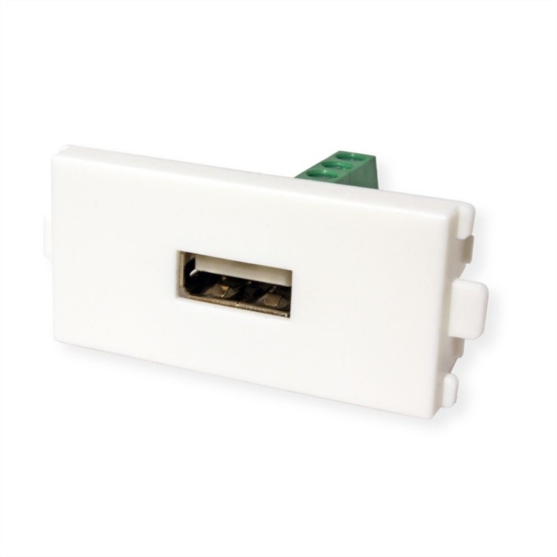 MODULO 45X22,5 CONECTOR USB HEMBRA-BORNA