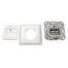 ROSETA EMPOTRAR 2xRJ45 SFTP CAT6A BLAN