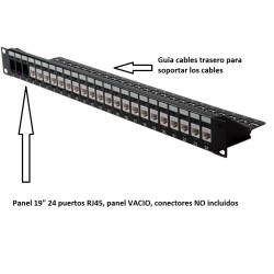 PANEL 19" 24P RJ45 VACIO+...