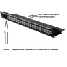 PANEL 19" 24P RJ45 VACIO+ GUIA CABLE NEG