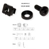 KIT TORNILLERIA PARA RACK 19" M6 NEGRO