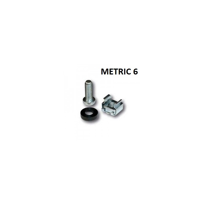 KIT TORNILLERIA PARA RACK 19" M6 NIKEL