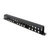 PASAHILOS 19" CON TAPA PRESION 1U 4cm N