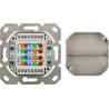 ROSETA SUPERFICIE 2xRJ45 SFTP CAT6A BEIG