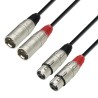 CABLE AUDIO 2 PAR 2xXLR3 M-2xXLR3 H 10M