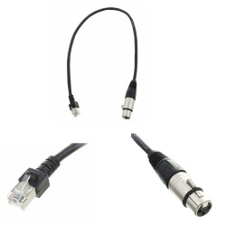 CABLE DMX XLR3 HEMBRA a RJ45 MACHO 50cm