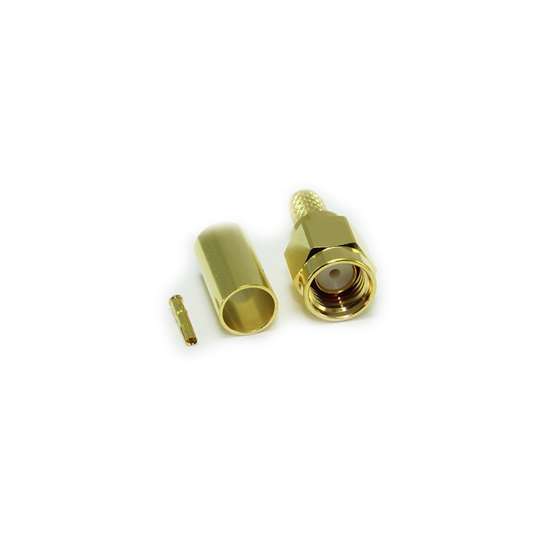 CONECTOR RP-SMA LMR195 CUERPO M PIN H