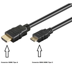 CABLE HDMI MACHO-MINI HDMI...