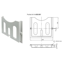 BANDEJA PORTA DOCUMENTOS RACK 26x25x3cm